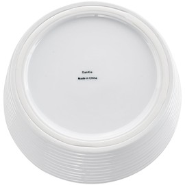 7.6" Non-Slip Ceramic Dog Bowl, 47 Oz Heavy-Duty Dog Food/Water Dish, Pet Feeding Bowl for Small and Medium Dogs, Food Grade Porcelain Pet Feeder Bowl, Microwave and Dishwasher Safe, White