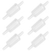 Pawfly 6 Pcs Aquarium Air Pump Check Valves Clear Plastic