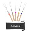 Ajmyonsp Marshmallow Roasting Sticks Smores Stick for Fire Pit -