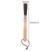Wooden Coffee Grinder Cleaning Brush, Beech Handle with Faux Bristles,