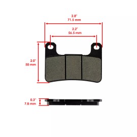 Caltric Front Brake Pads for Suzuki DL1000A V-Strom 1000 2014-2019 / 59100-29860