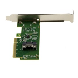 KALEA-INFORMATIQUE Controller Card PCIe 4.0 to Slim SAS Adapter SFF-8654 8i for NVMe M2 M3 U2 U3 SSDs or PCIe Board