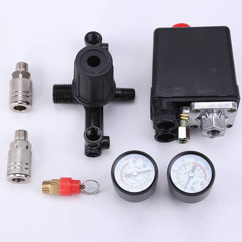 Pressure Regulator 230 V with Pressure Switch with 2 Measuring
