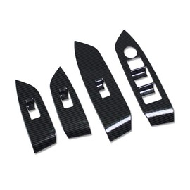 RUIQ TOMAZDA New CX-5 KF Series Interior Door Window Button Switch Panel Cover Garnish MAZDA CX5 Exclusive Design (Carbon Fiber Black Specification)