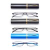HIGHLIKE 3-Pack Slim Pocket Reading Glasses Men Women, Compact Readers