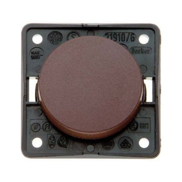 Hager Integro Button Switch 16 A 250 V Marron