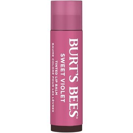 Burt's Bees - Bálsamo labial para rellenar los calcetines, fórmula de bálsamo tintado 2 en 1 de larga duración, infusión de color con manteca de karité hidratante, violeta dulce (paquete de 2)