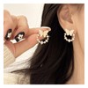 Butterfly Earrings for Women Pearl Earrings Studs Butterfly Pearl Rhinestone