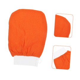 Healvian 4pcs Exfoliating Bath Gloves Skin Scrubbing Tool for Shower Body Massage for Arms Legs Chest Back Soft Material for Gentle Exfoliation and Comfort