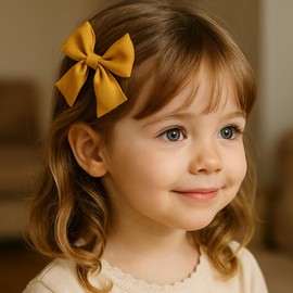 XYTAHDM Pack of 8 Bows Hair Clips, Hair Bows Girls, Hair Clips Hair Bows Girls Hair Bow, Satin Bow Hair Clip, Bow Hair Clips Accessories for Children Girls