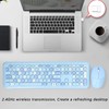 Keyboard Mouse Combo 2.4G Retro Multi Color Mute Cover Wireless