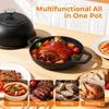 5QT Pre-Seasoned Cast Iron Dutch Oven For Bread Baking, Dutch