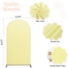 6.6FT Wedding Arch Cover Round Top Fitted Spandex Arch Yellow