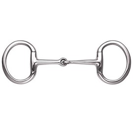 Shires Equestrian - Flat Ring Jointed Eggbutt - S/steel - Size: 53/4