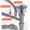 Qrity 1 x drain pipe connector, washbasin, 3-way drain pipe