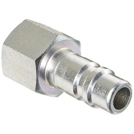 Dixon Valve D4F4 Steel Industrial Interchange Pneumatic Fitting, Nipple, 1/2" Coupling x 1/2" - 14 NPTF Female Thread
