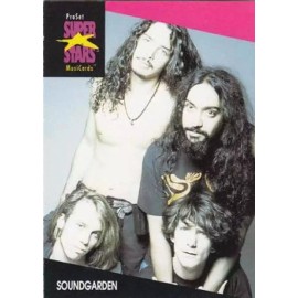 1991 PRO-SET MUSIC SUPER STARS MusiCards HOT Card #238 SOUNDGARDEN (Variation)
