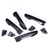 8pcs Smart Exterior Door Handle Cover Trim Carbon Fiber Style