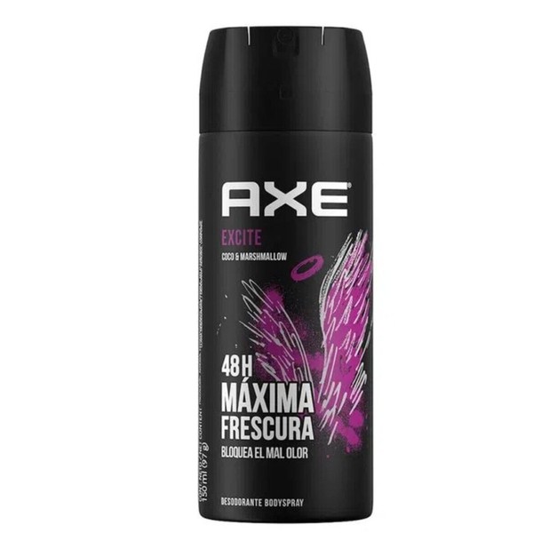 3 Pack Axe Excite Deodorant Body Spray 150ml 5.07 oz / Each pack of 3