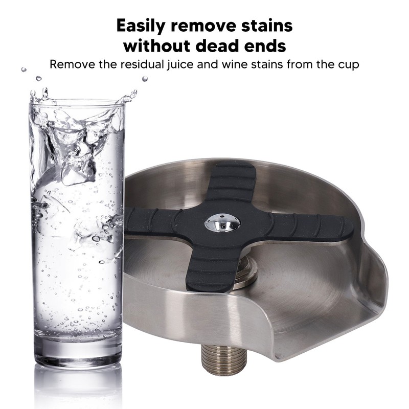 Kitchen Sink Glass Rinser High Pressure Automatic Cup Washer with