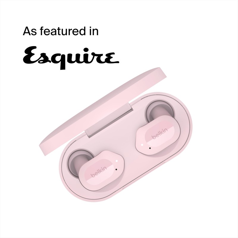 Belkin SOUNDFORM Play Fully Wireless Earbuds, Bluetooth 5.2, 6mm Drivers,