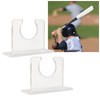 2pcs Baseball Bat Holder for Vertical Display Sturdy Acrylic Bat