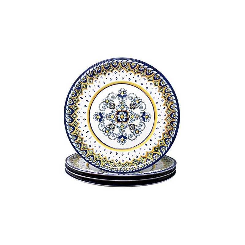 Le Cadeaux Melamine 11 inch Dinner Plate Set of 4,