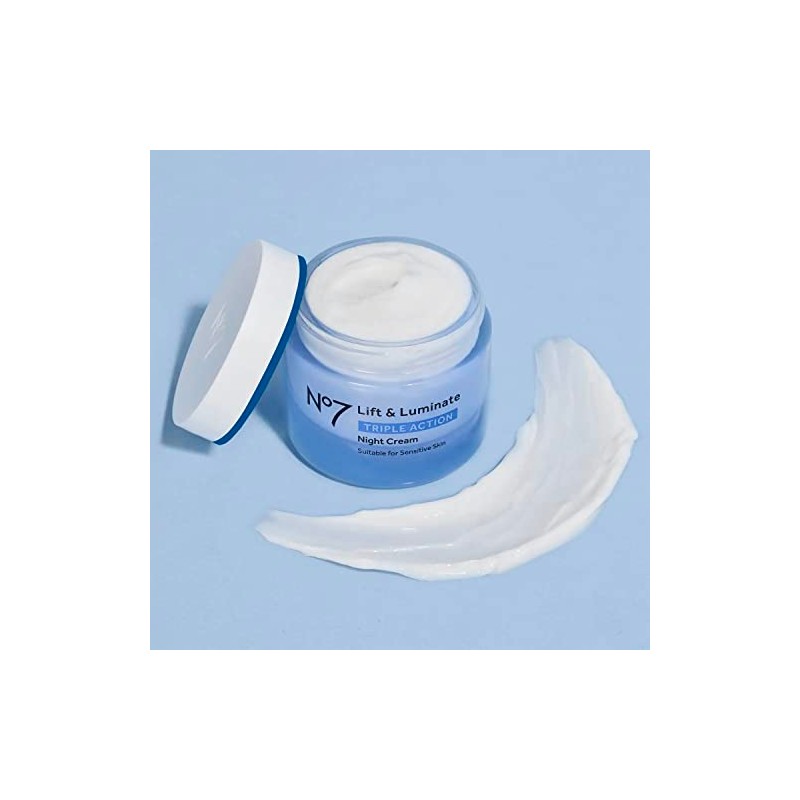 Boots No7 Lift and Luminate Night Cream 1.6 onzas líquidas