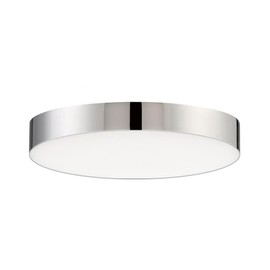 Maxim Trim 12.5W 1 LED 5 Inch Wide Flush Mount with Polished Chrome Finish
