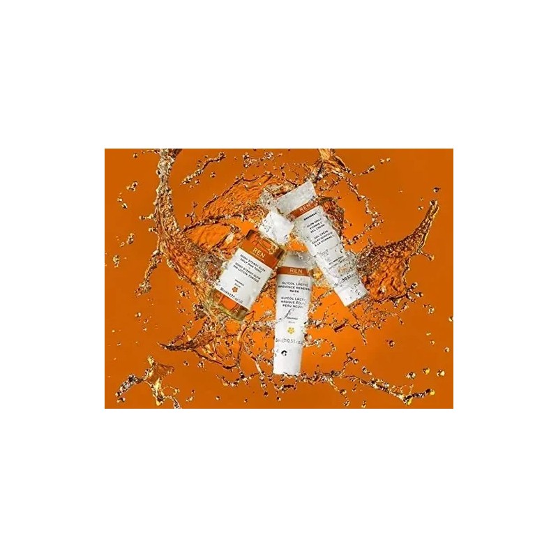 Ren Clean Skincare Tónico, Crema, Mascar Travel Kit 3 Piezas
