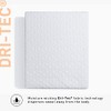 Bedgear Queen Dri-Tec Protector de colchón Impermeable, Transpirable, Lavable, Compatible