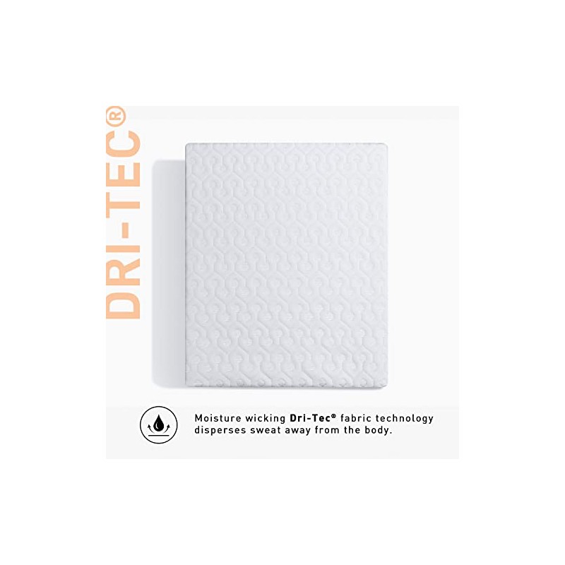 Bedgear Queen Dri-Tec Protector de colchón Impermeable, Transpirable, Lavable, Compatible