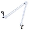 keepdrum MS138 Professional Microphone Boom Articulated Tripod for Microphones White