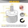 Sresk Rear Fender Seat Bolt Screw 1/4"-20 Thread for Harley
