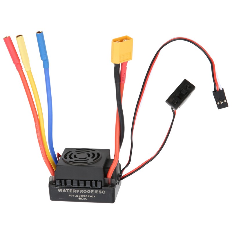 60A Waterproof Brushless ESC Electric Speed Controller for SCX10 1/10