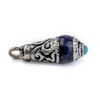 TheBeadChest Lapis Silver Capped Locket Pendant (28x10mm)