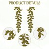 letsinstyle 4 Pcs Forest Leaves Vine Patches, Green Forest Leaf