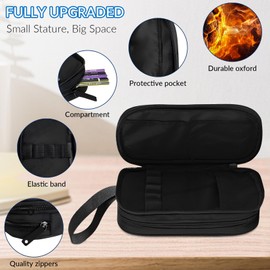 TILYTADLY Large Pencil Case for Boys - Soccer Boys Pencil Pouch with Zipper Compartments - Big Capacity Pencil Box Pen Bag Organizer with Keychain for Kids Teens School