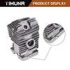 Timunr Chainsaw Cylinder Piston Kit 49mm Replacement for Stihl MS390