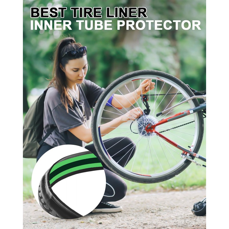 Julai Road Bike Tyre Insert, Flat Bicycle Tube Protector Compatible