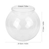 Fish Bowls, Sturdy Small Round Aquarium Made of Plastic, Versatile,