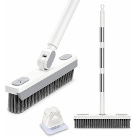 180° Rotating Gap Cleaning Tool with V-Shaped Bristles and Squeegee (1)