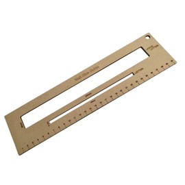 WedDecor PiP Postal Size Charge Guide Ruler, Post Office, Postal Price Postage, Large and Small Letter Template, Lightweight, with Ruler 2 Size Measurement, Wooden Colour