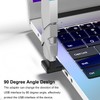 Jadebones 90 Degree USB 3.0 Adapter (4 Pack), Vertical Up