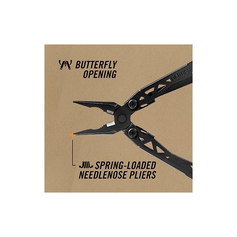 Gerber Gear Suspension-NXT EDC Multitool 15-in-1 Pocket Knife, Needle Nose