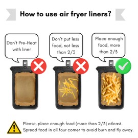 150pcs Air Fryer Liners for Ninja Dual, RAJA UNCLE, Airfryer Liner Accessories Compatible with Ninja AF300UK AF400UK SL400UK AF500UK, Salter, Tower and Other Dual Zone Air Fryer