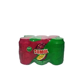 Sumol, Maracuja Passion Fruit Flavor Drink, 11.5 Ounce Cans, 6 Pack