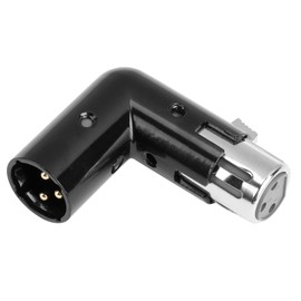 Adjustable 90° Angle XLR Microphone Adapter Extender 3 Pin, XLR Adapter, Flexible Connection in Tight Spaces, Right Angle Audio Connection, Compatible with XLR Cabling, XLR Cable