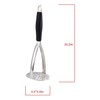 Joyoldelf Heavy Duty Stainless Steel Potato Masher, Professional Integrated Masher