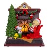 Peanuts Kurt Adler Battery Operated Musical Santa Fireplace